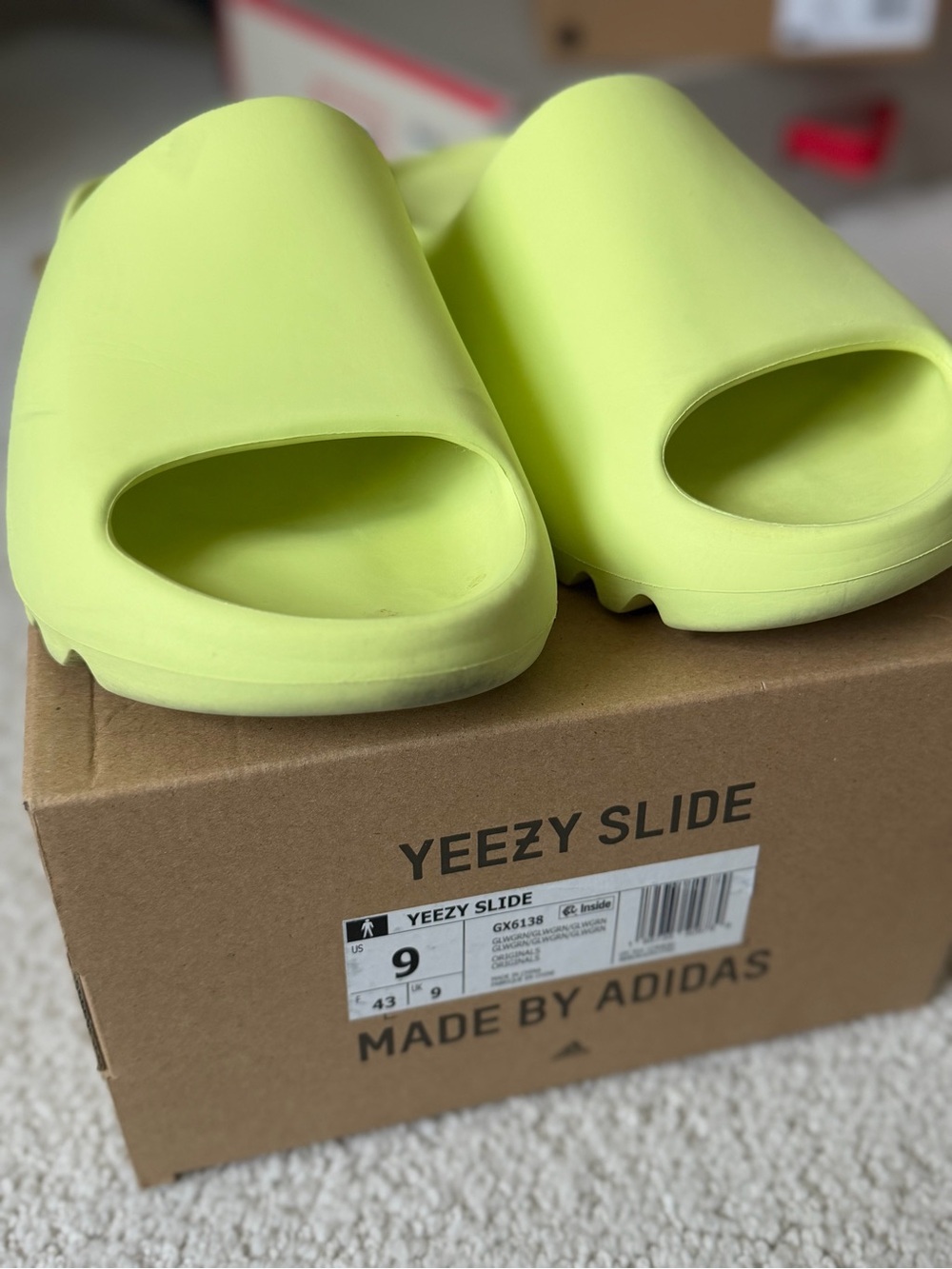 adidas Yeezy Slide Neon Lime Slip-On
